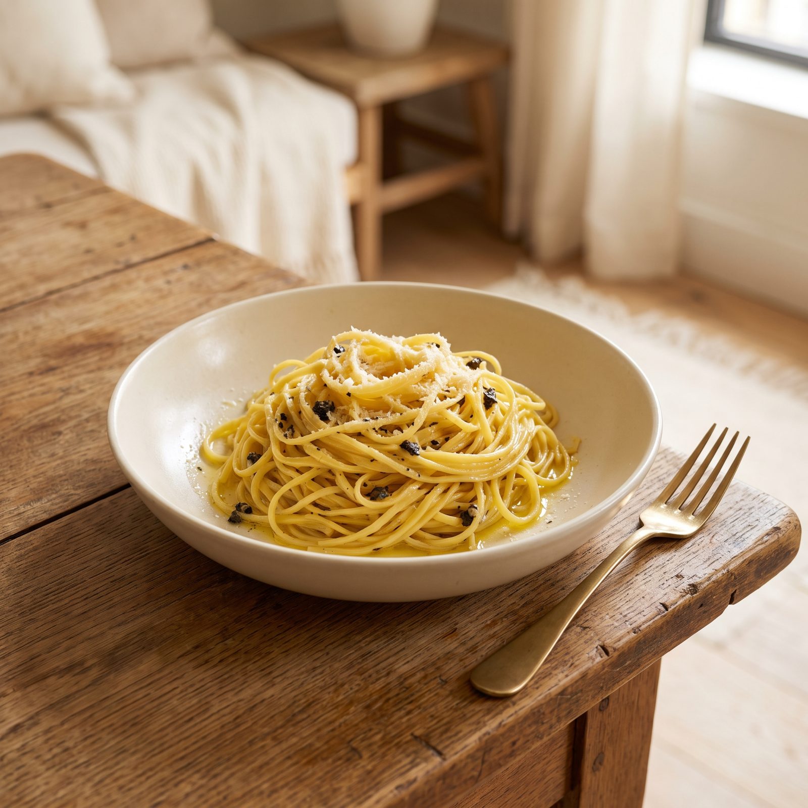 Fresh Egg Tagliolini With Truffle Butter
