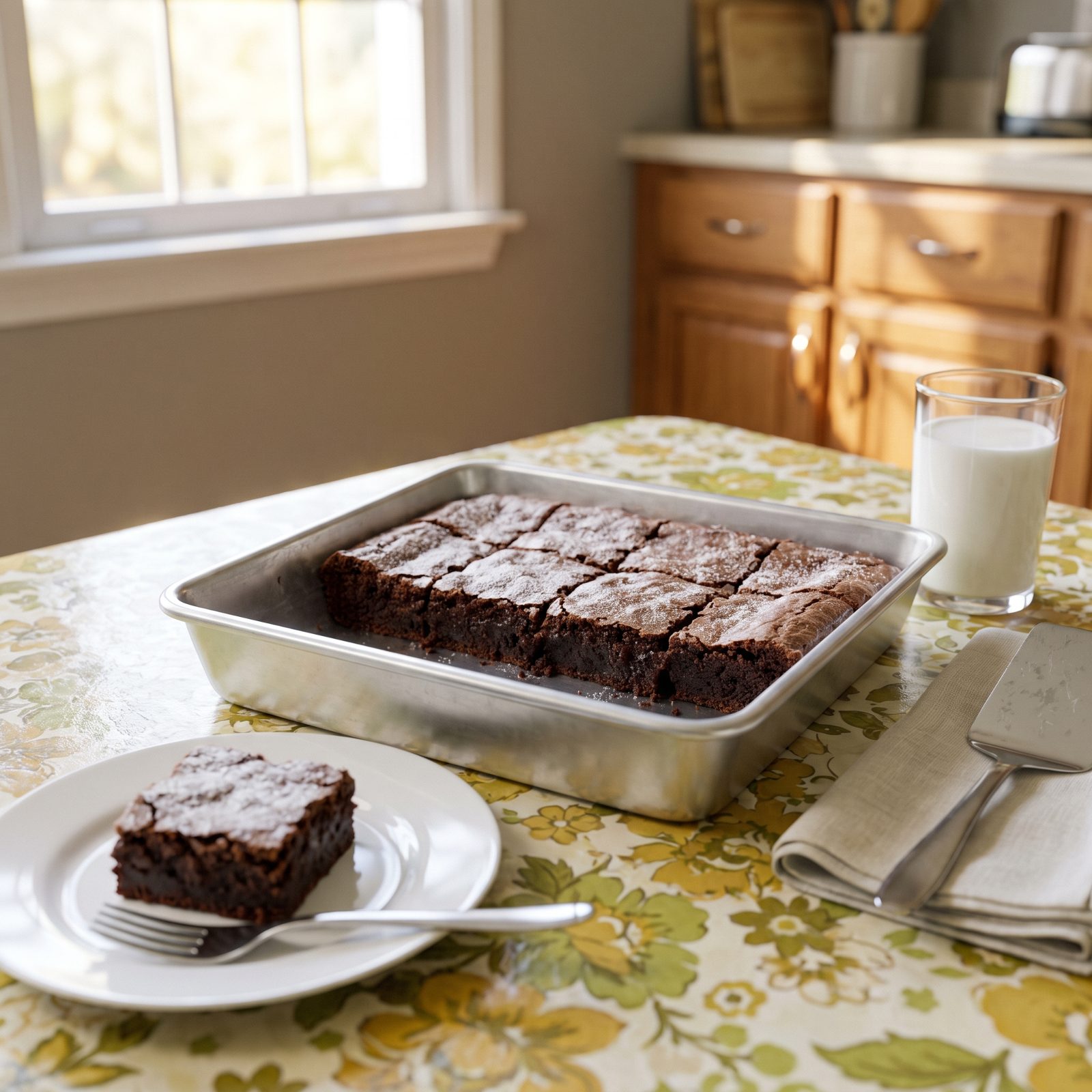 Friday's Fudgy Brownies Cut Into Neat Squares