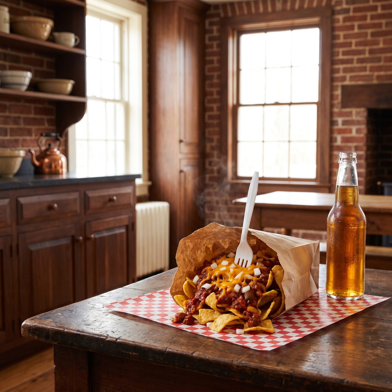 Frito Pie Eaten Right Out of the Bag