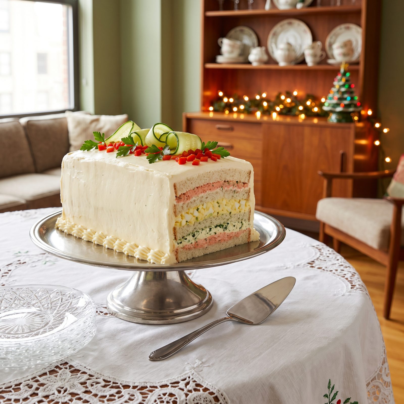 The Frosted Party Loaf Layered Like a Cake