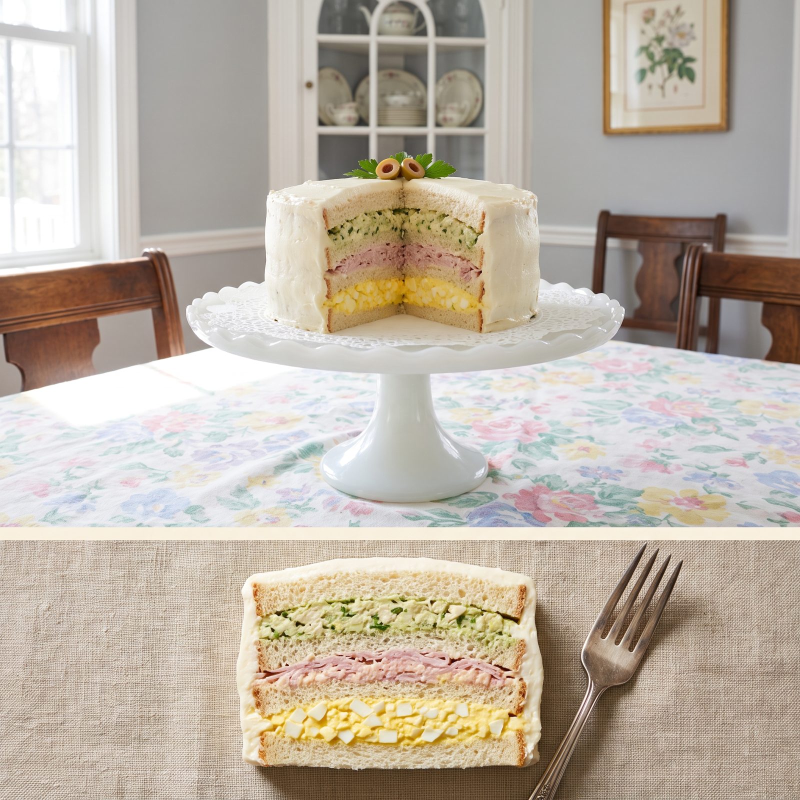 Frosted Sandwich Loaf Slices