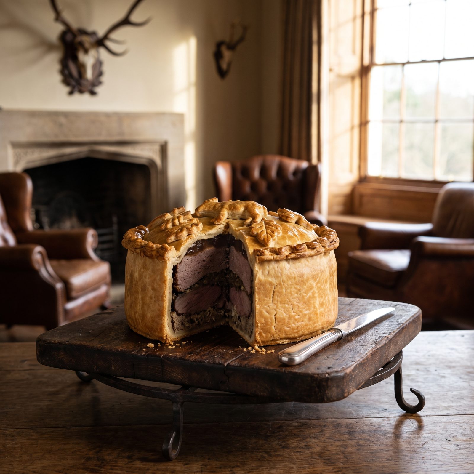 Game Pie With a Raised Hot-Water Crust