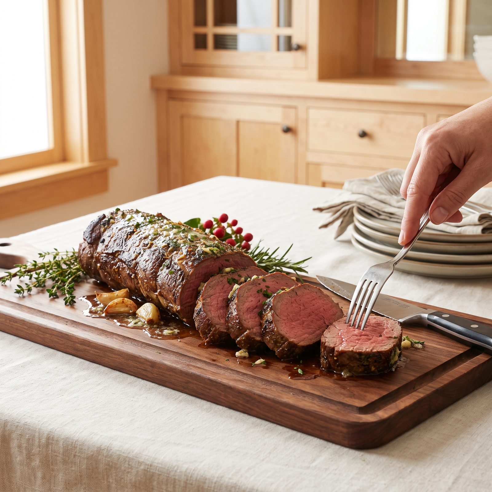Garlic Butter Beef Tenderloin