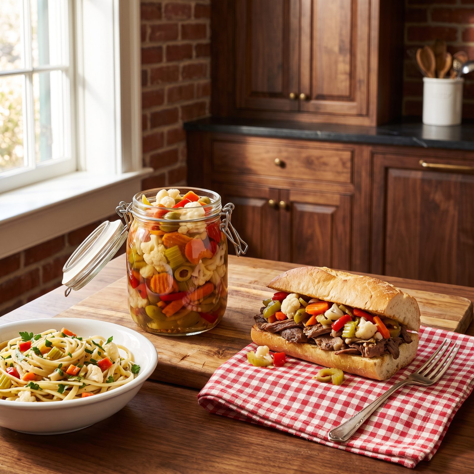 Giardiniera for Punchy Sandwiches and Pasta