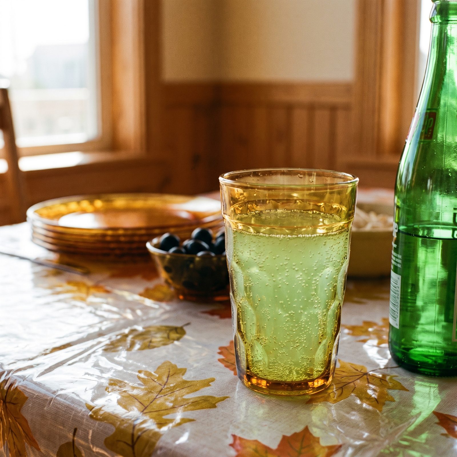A Glass of Seven-Up Reserved for the Holiday