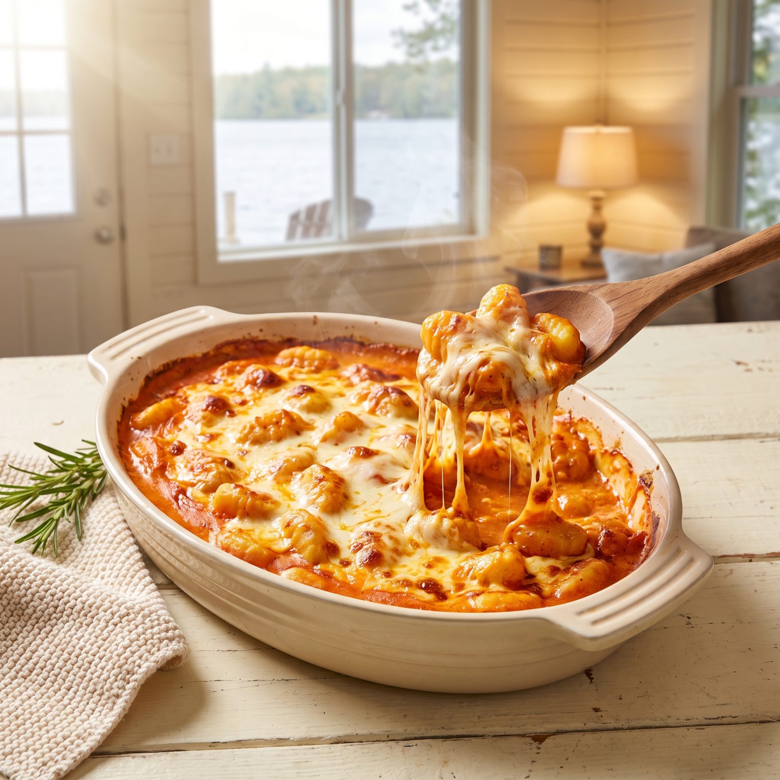 Gnocchi Baked With Tomato Cream Sauce
