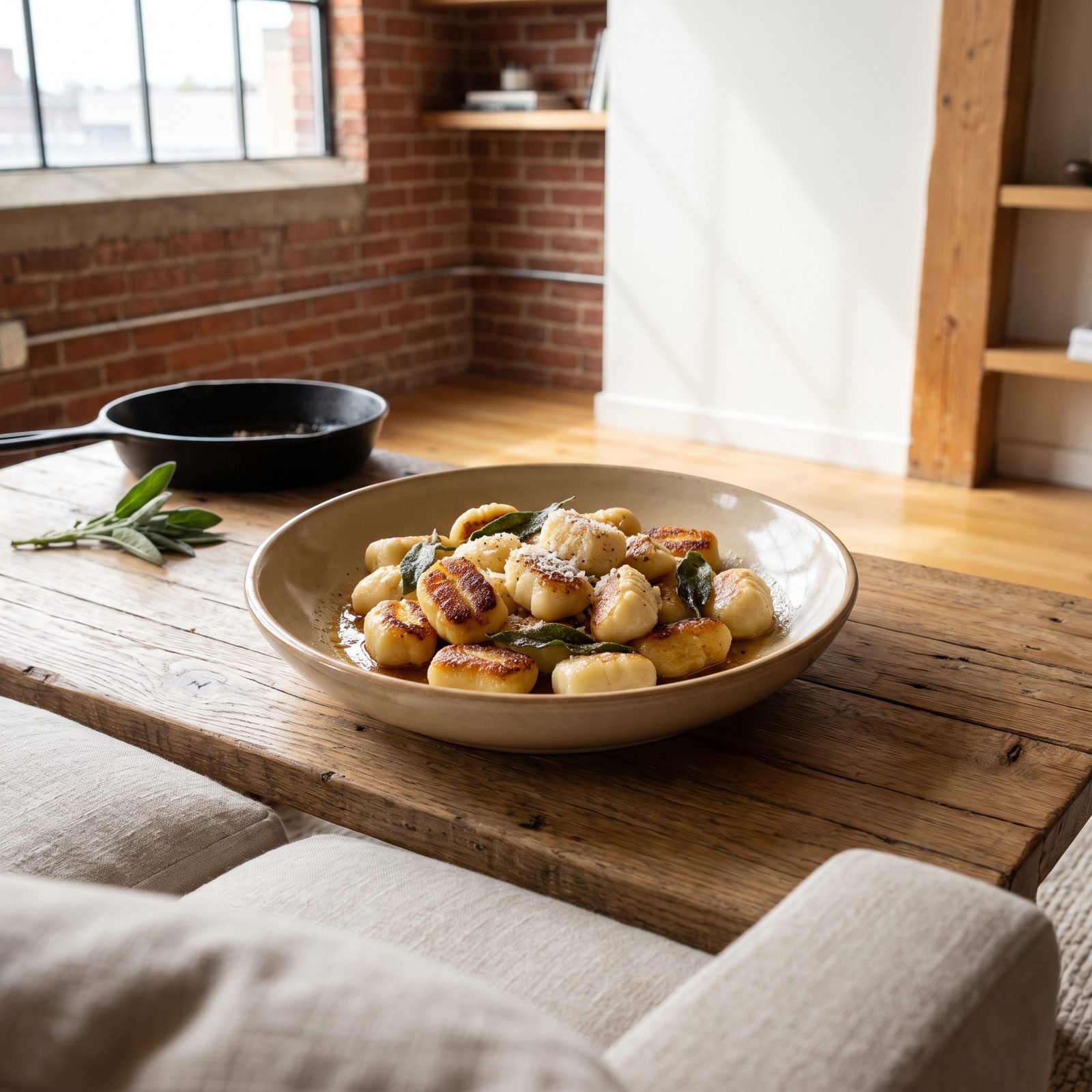 Gnocchi With Crisped Edges and Sage Butter