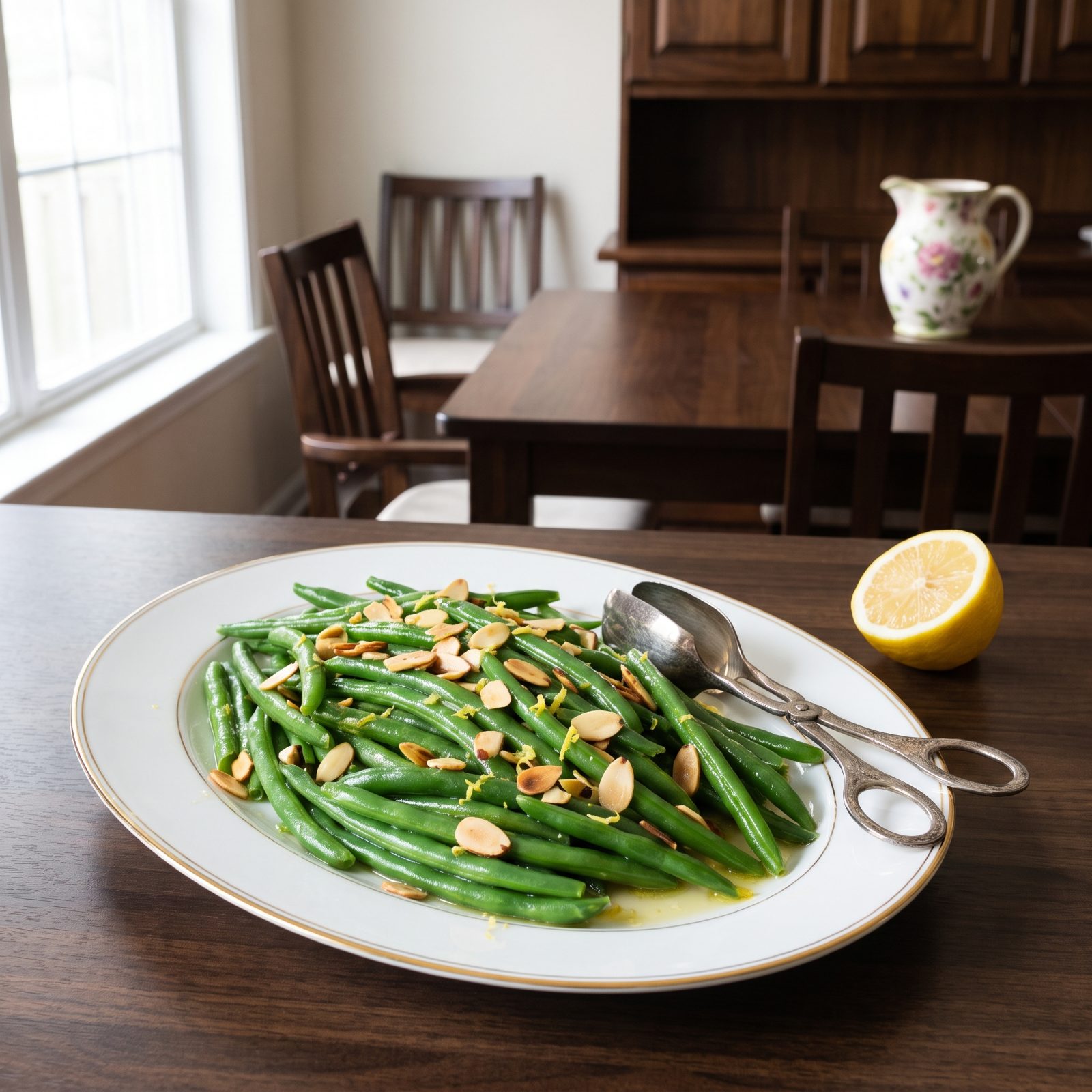 Green Beans With Toasted Almonds, Done in Minutes