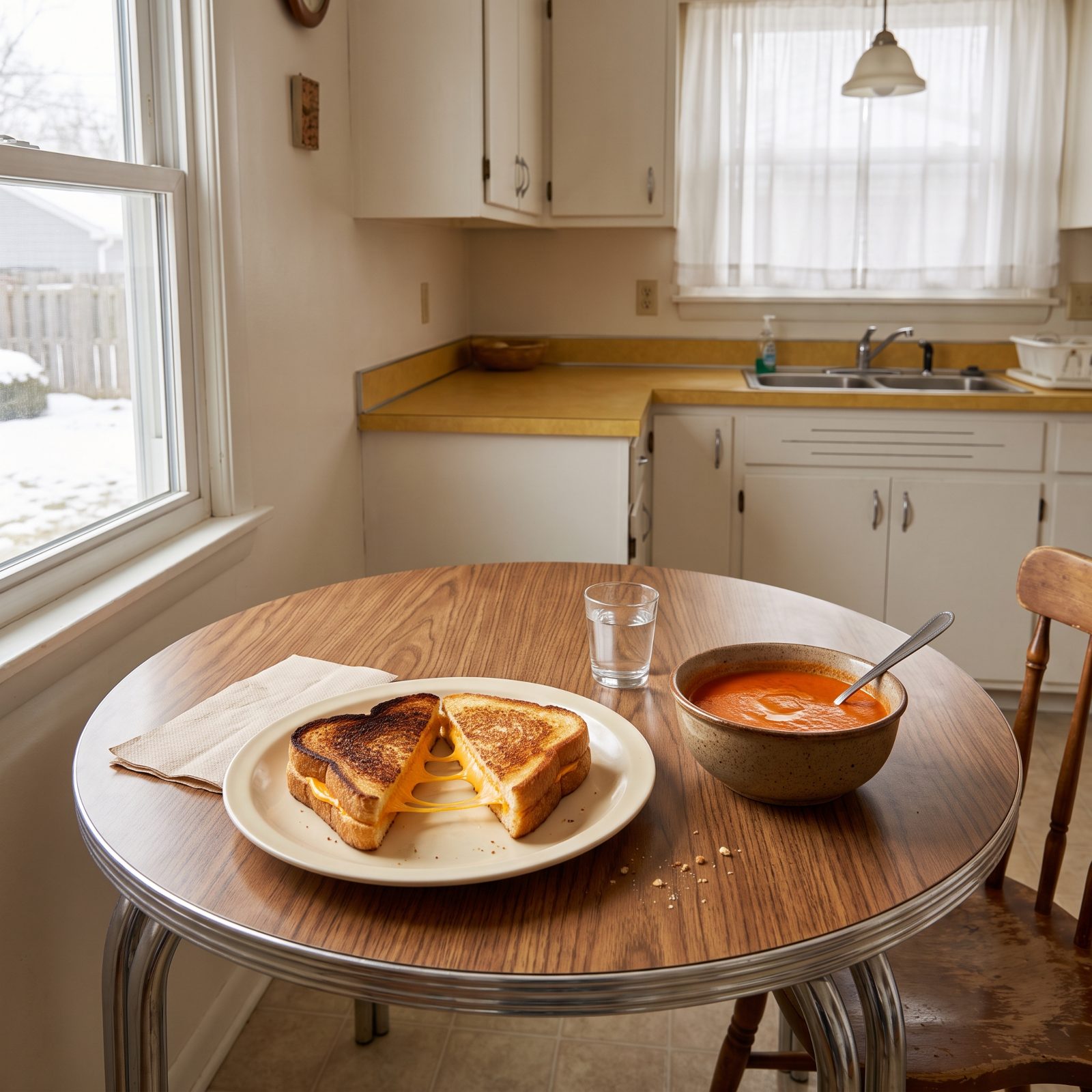 Grilled Cheese With Canned Tomato Soup