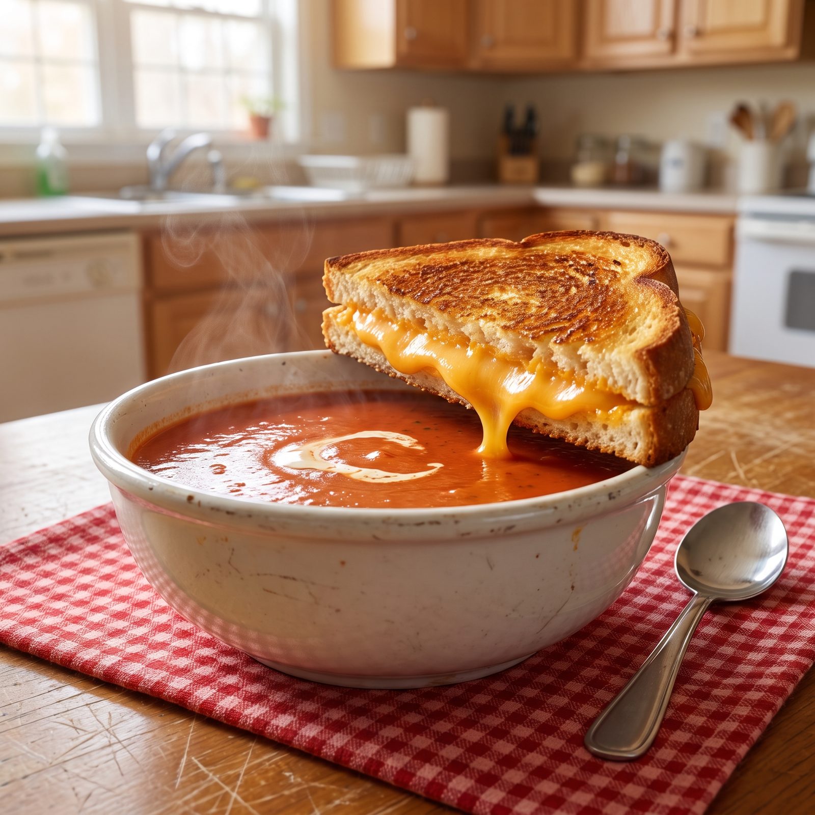 Grilled Cheese With Tomato Soup