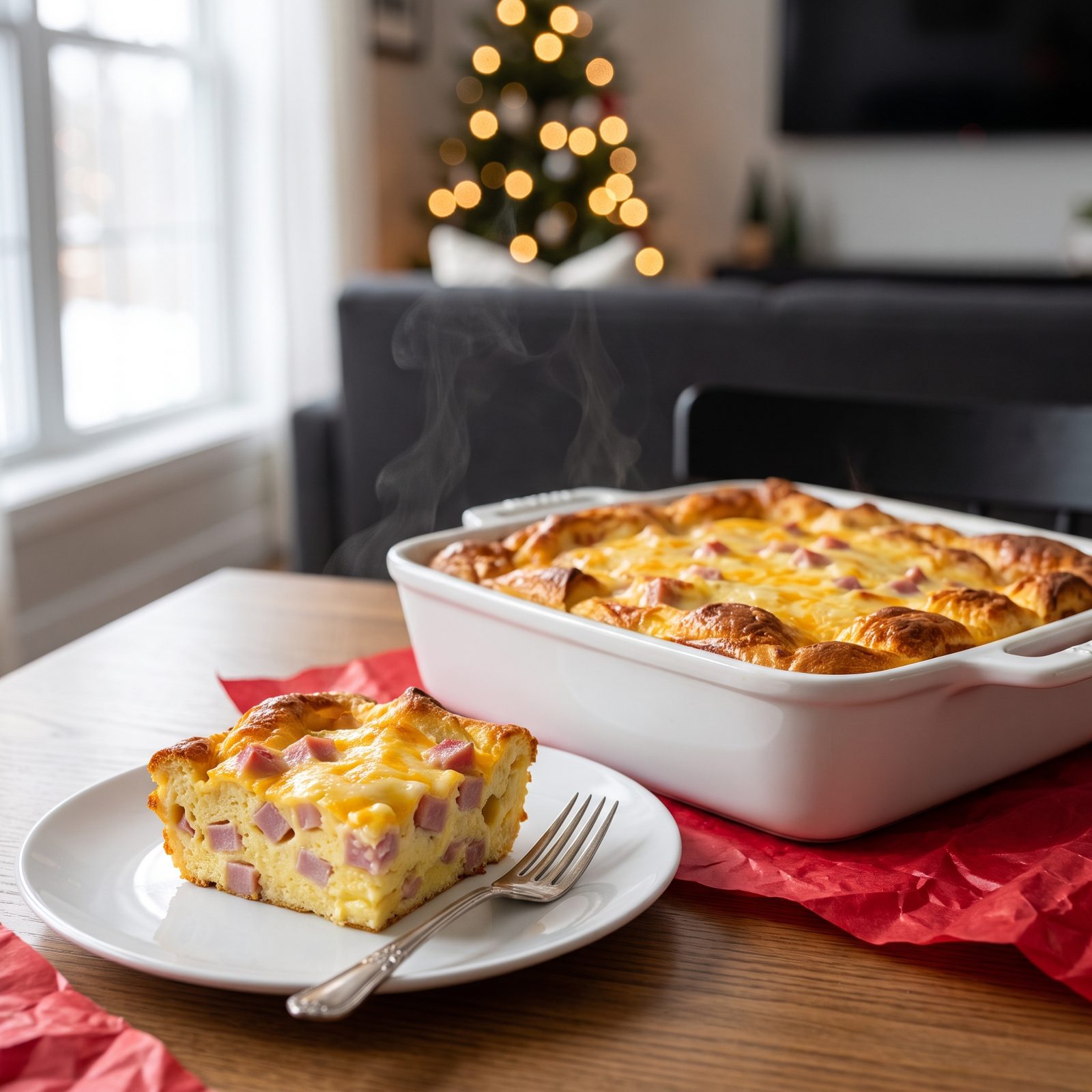 A Ham-and-Cheese Breakfast Strata