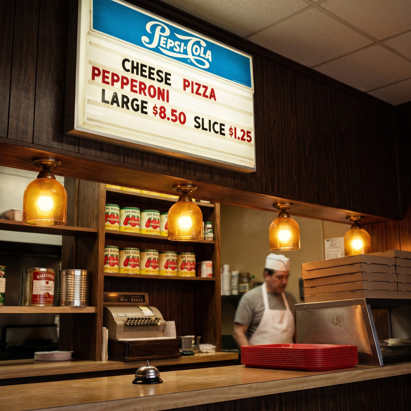 The Hand-Lettered Pepsi Menu Board Behind the Counter