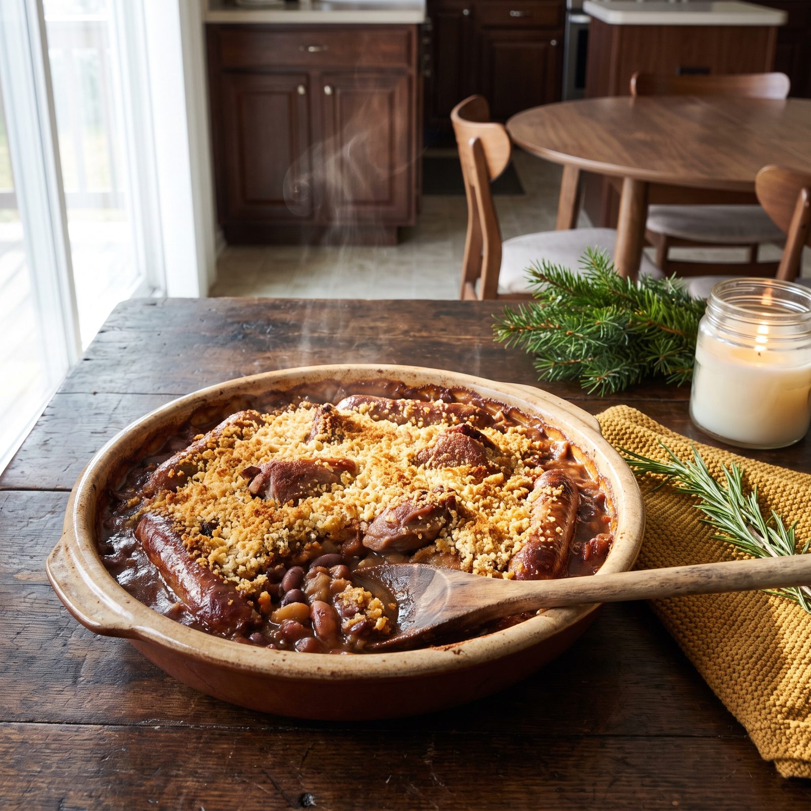 A Hearty Cassoulet With Sausage and Beans