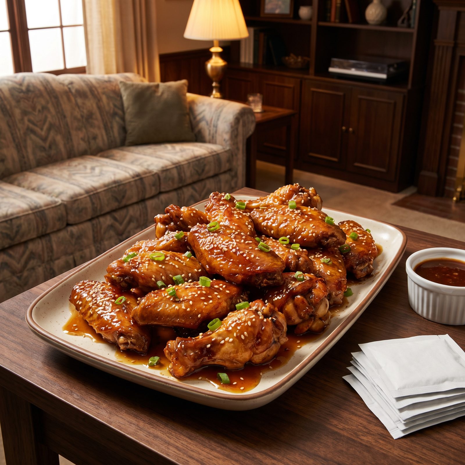Honey-Garlic Chicken Wings With a Lacquered Finish