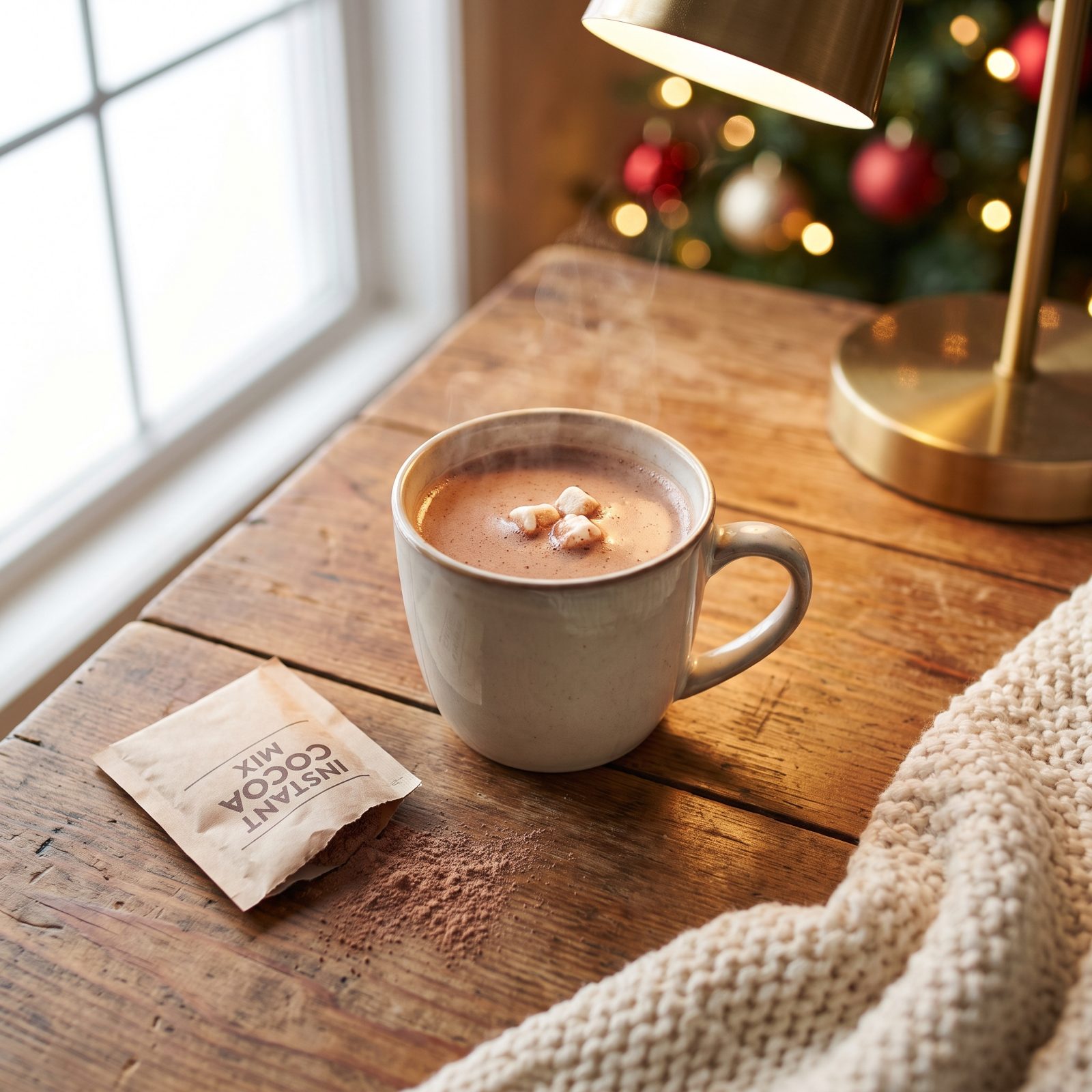 Hot Cocoa Made From a Paper Packet