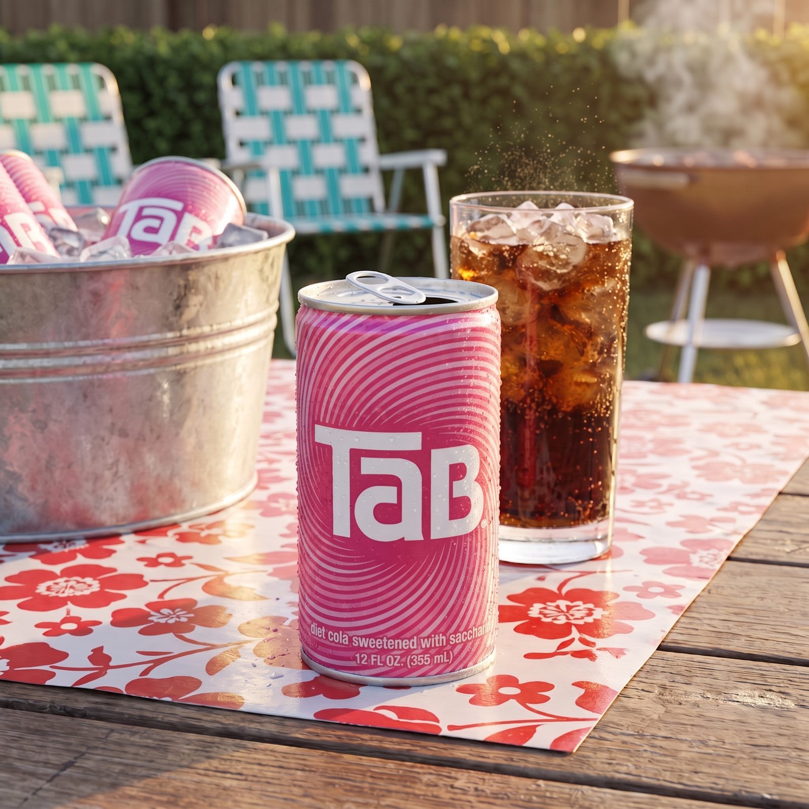 An Ice-Cold Can of Original TaB, Sweetened With Saccharin