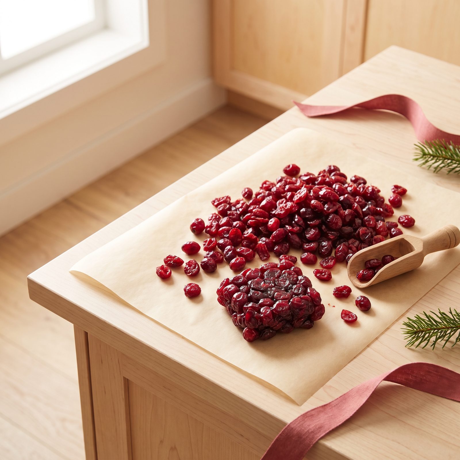 Inspect Dried Cranberries for Clumping