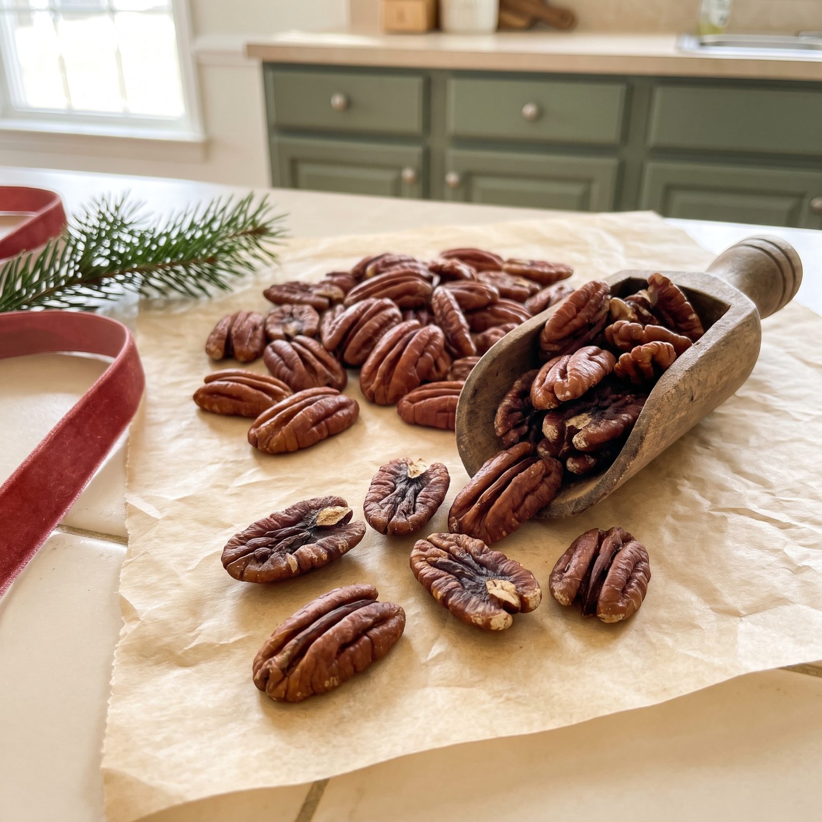 Inspect Pecans for Shriveling