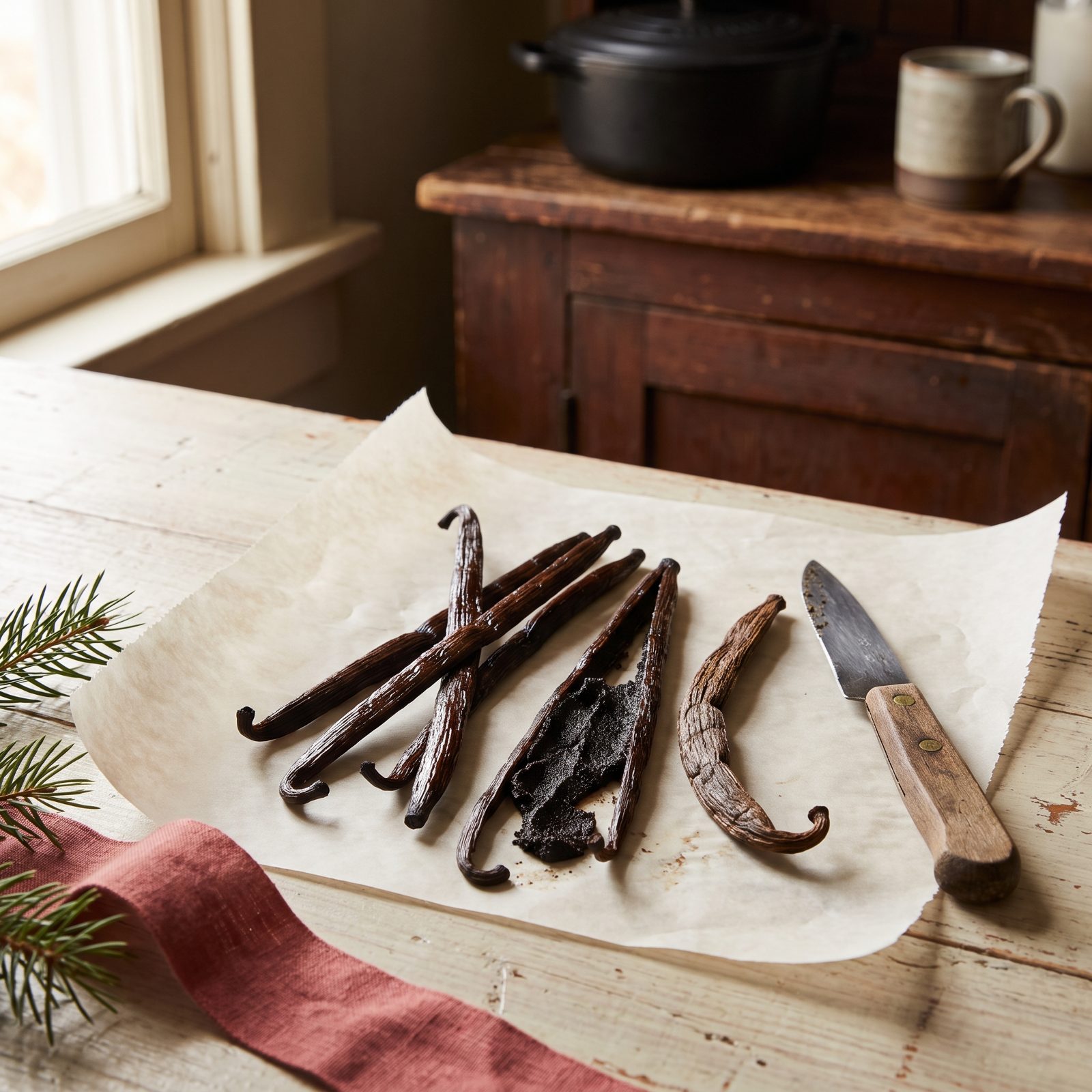 Inspect Vanilla Beans for Dryness