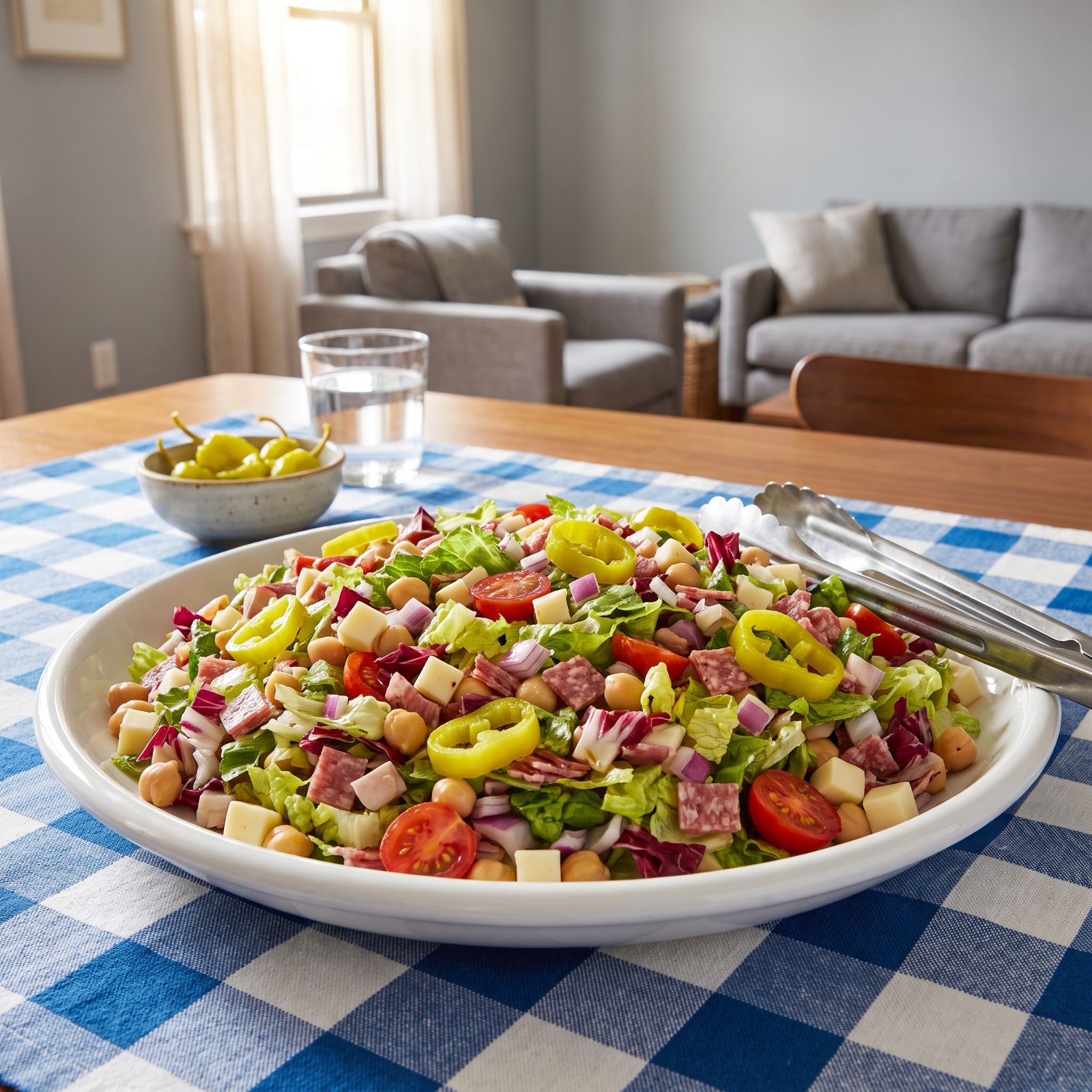Italian Chopped Salad With Pepperoncini
