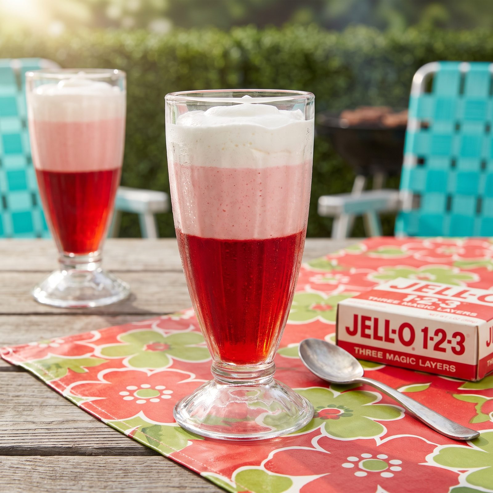 Jell-O 1-2-3 With Its Three Magic Separating Layers