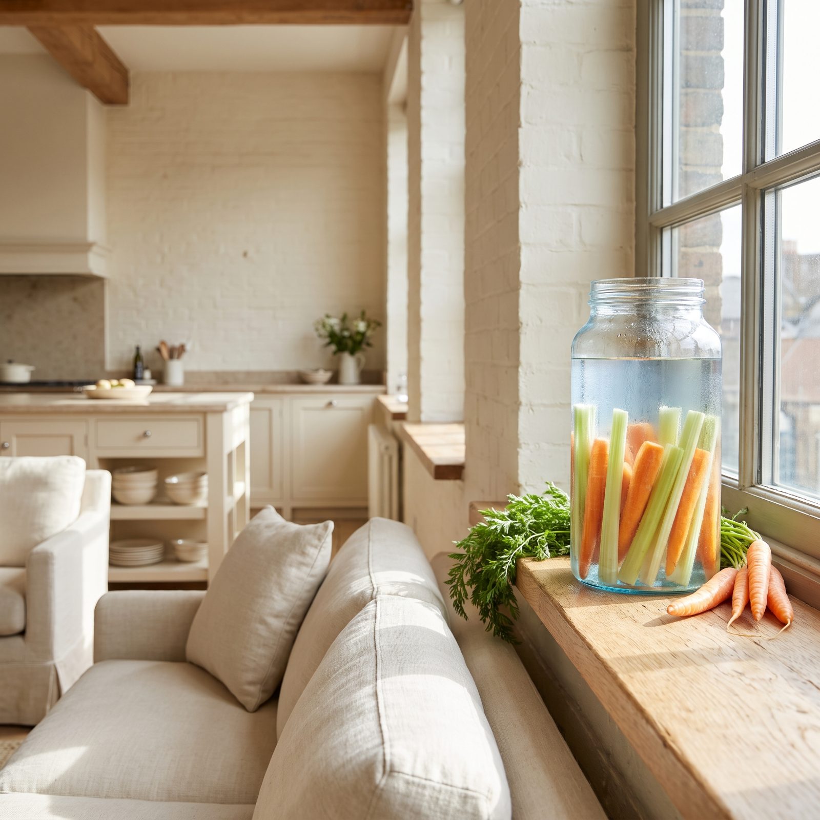 Keep Carrots and Celery Submerged in Cold Water