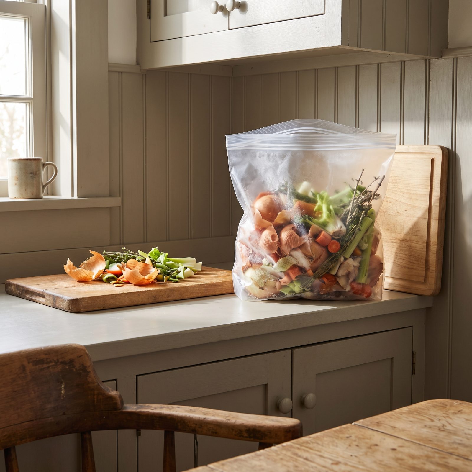 Keep a Freezer Bag Exclusively for Stock-Making Scraps