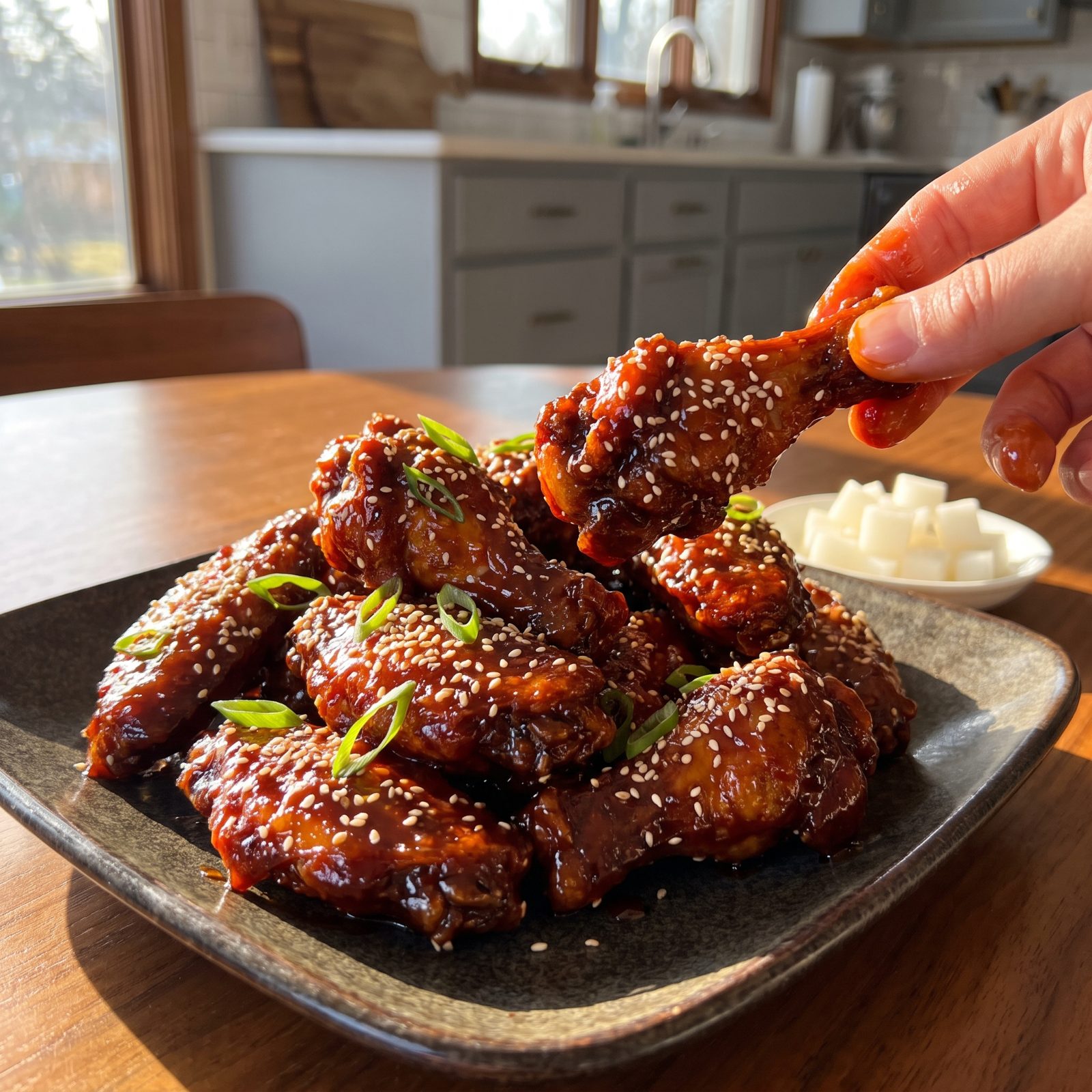 Korean Fried Chicken Wings With Sesame