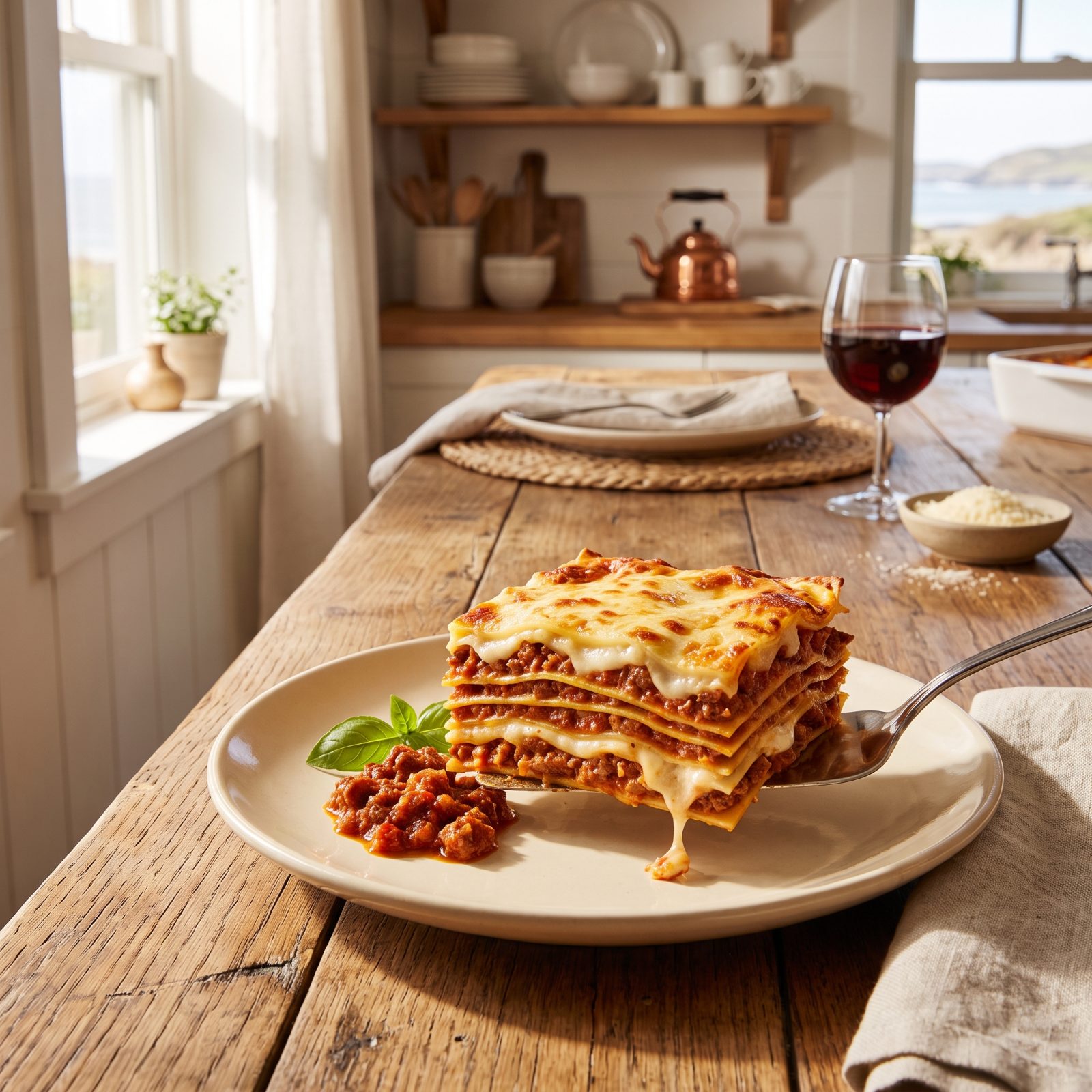 Lasagna With Distinct, Even Layers