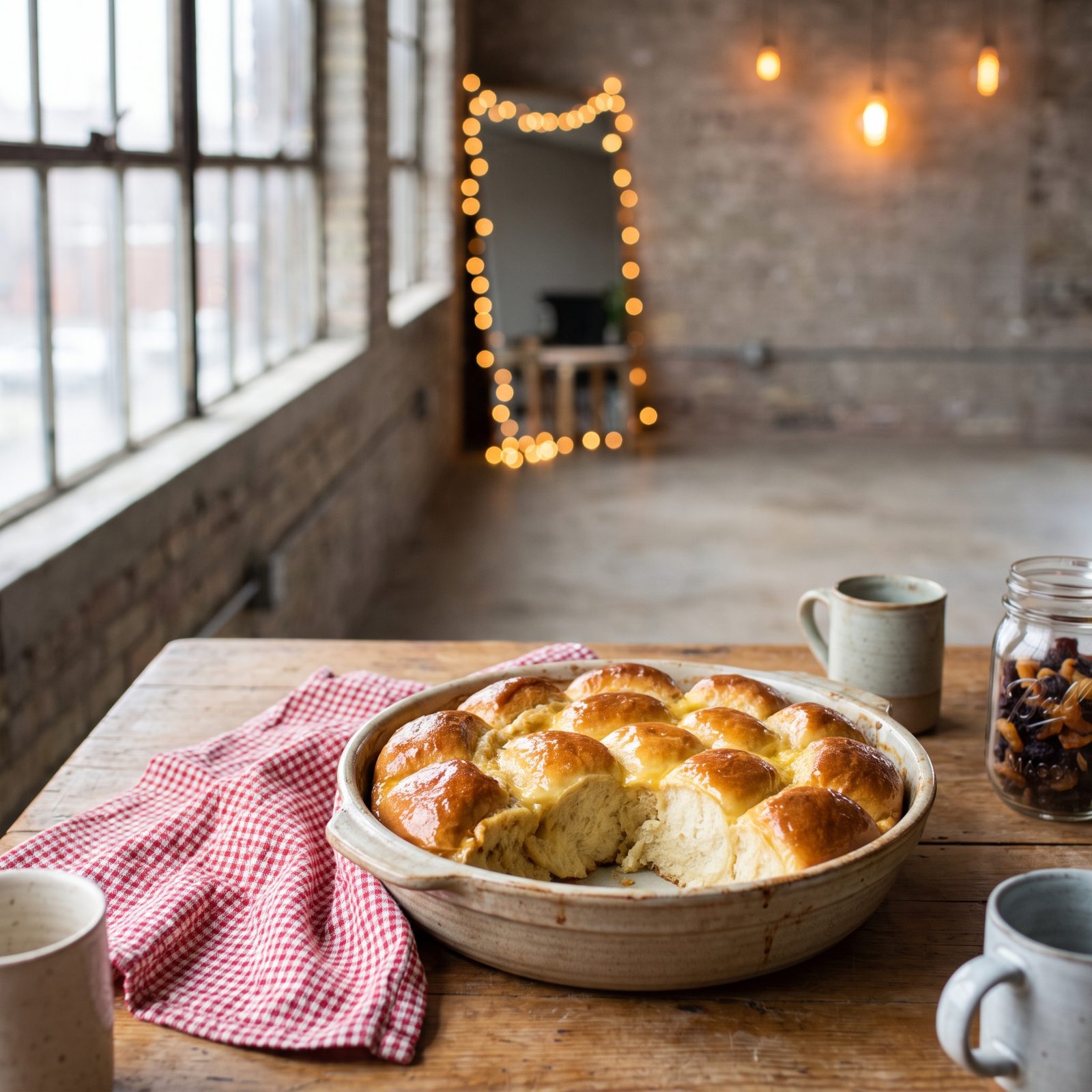 Leftover Dinner Rolls Turned Into Bread Pudding