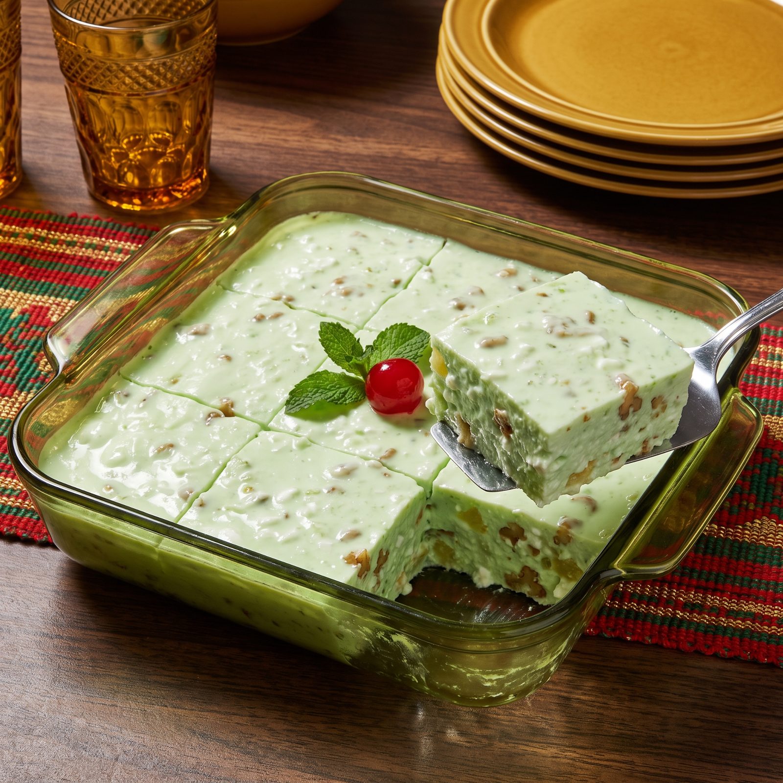 Lime Gelatin Salad With Cottage Cheese