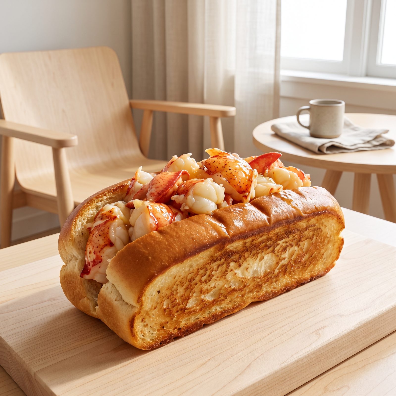 Lobster and Brown Butter on a Toasted Bun