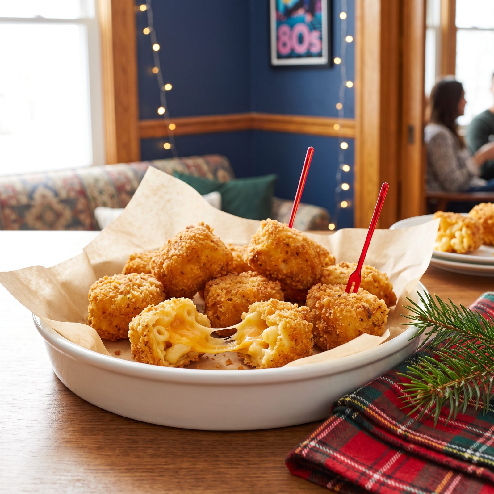 Macaroni-and-Cheese Bites, Fried Golden