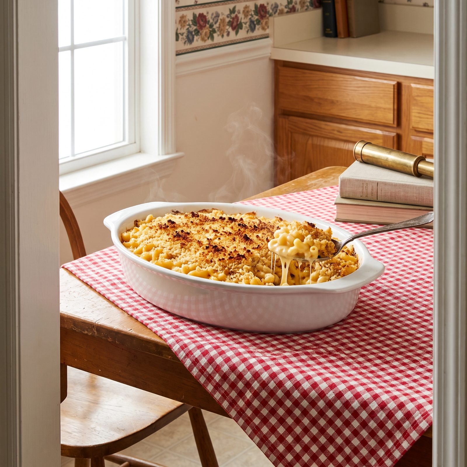 Macaroni and Cheese With a Crisp Crumb Top