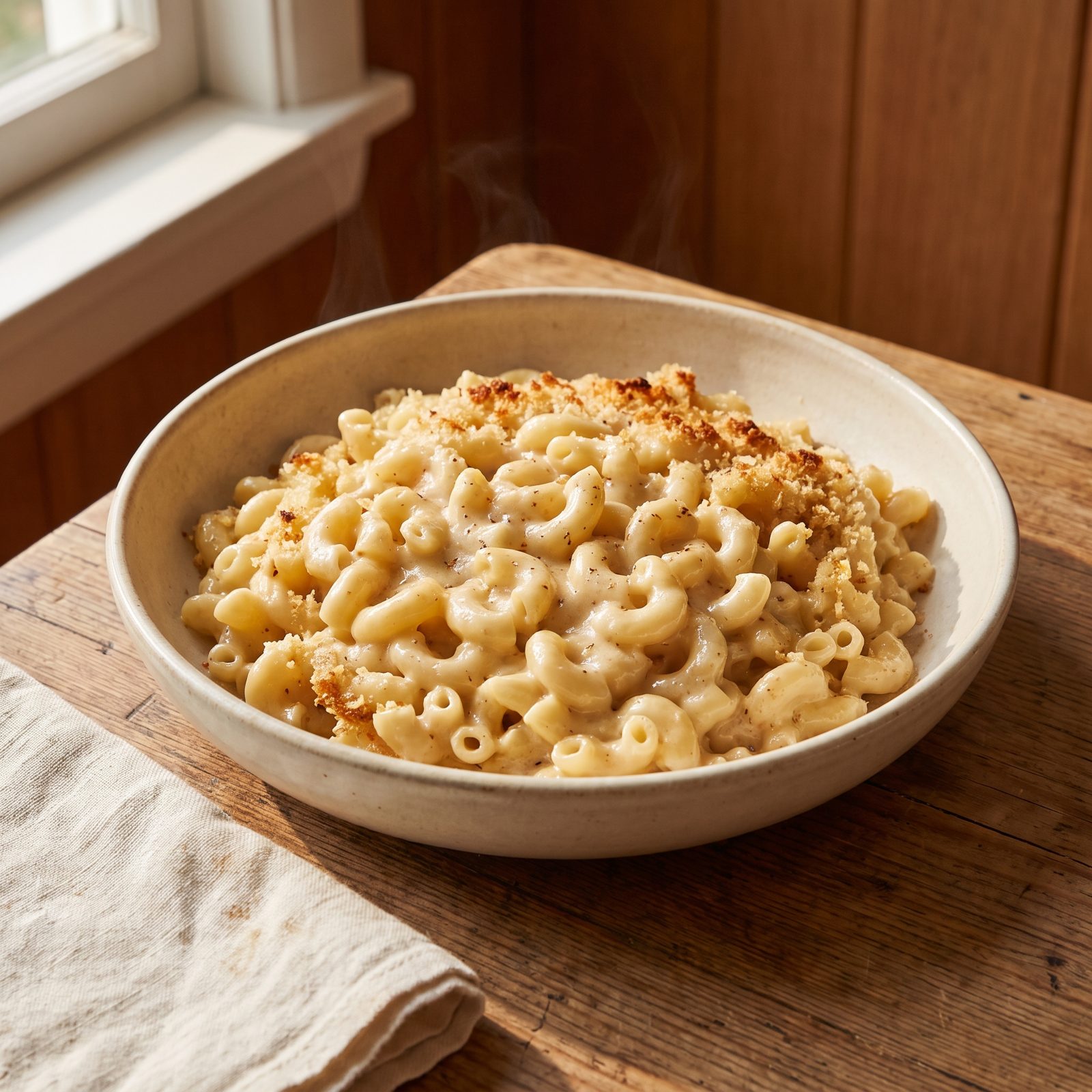 Macaroni and Cheese With a Smooth Mornay