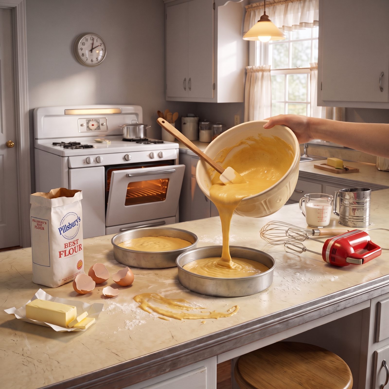 Making a Layer Cake from Scratch, One Bowl at a Time