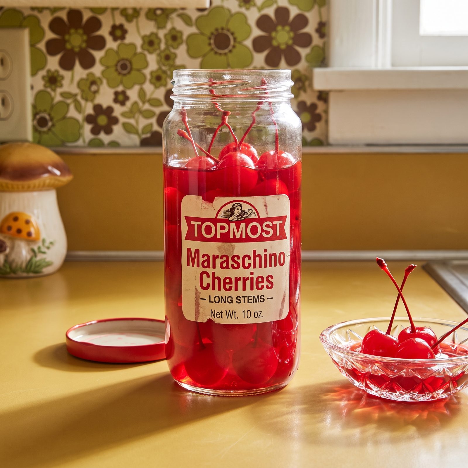 Maraschino Cherries with Long Stems