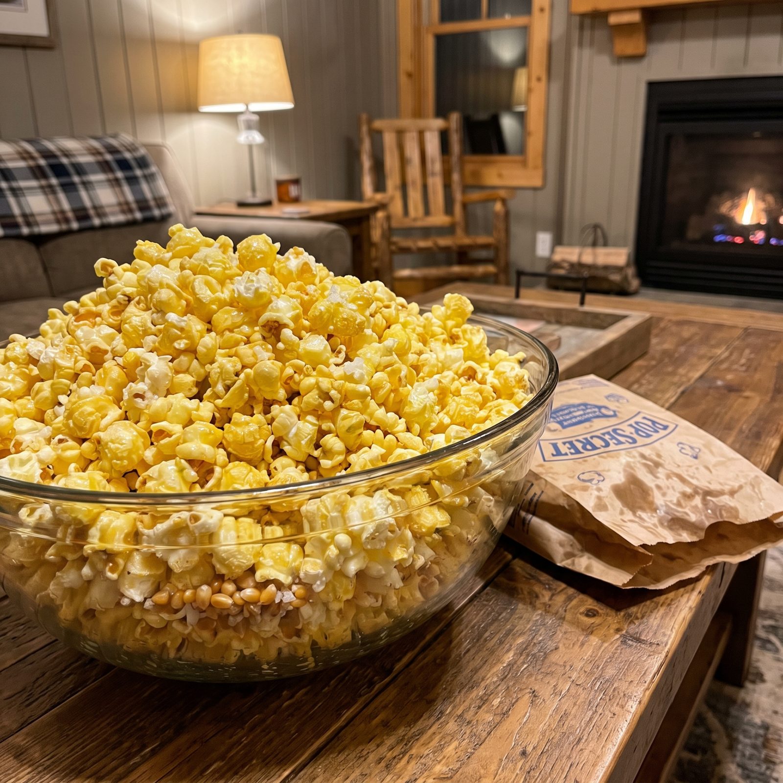 Microwave Popcorn Doused in Movie-Theater Butter