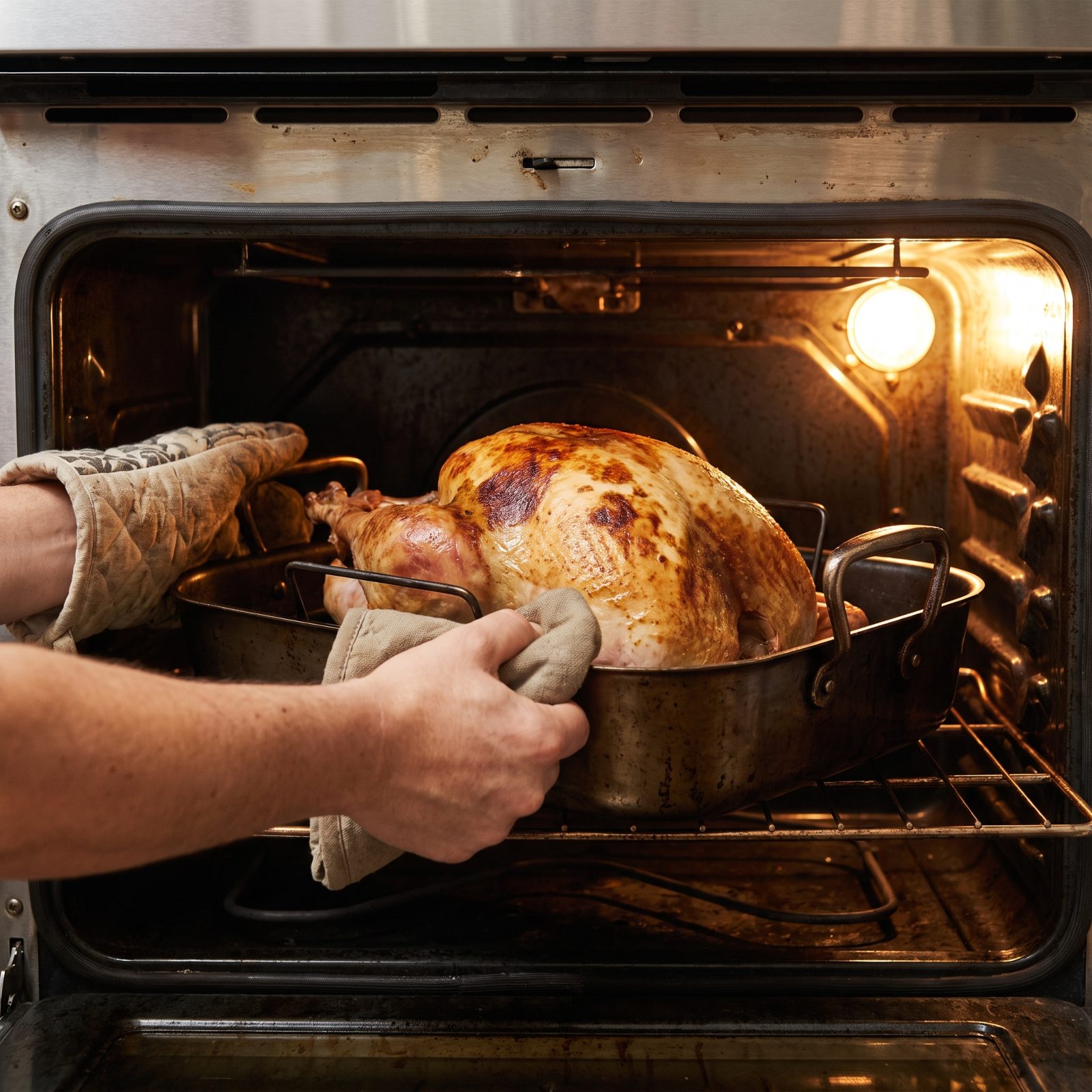 Mid-Roast: Rotate the Pan for Browning