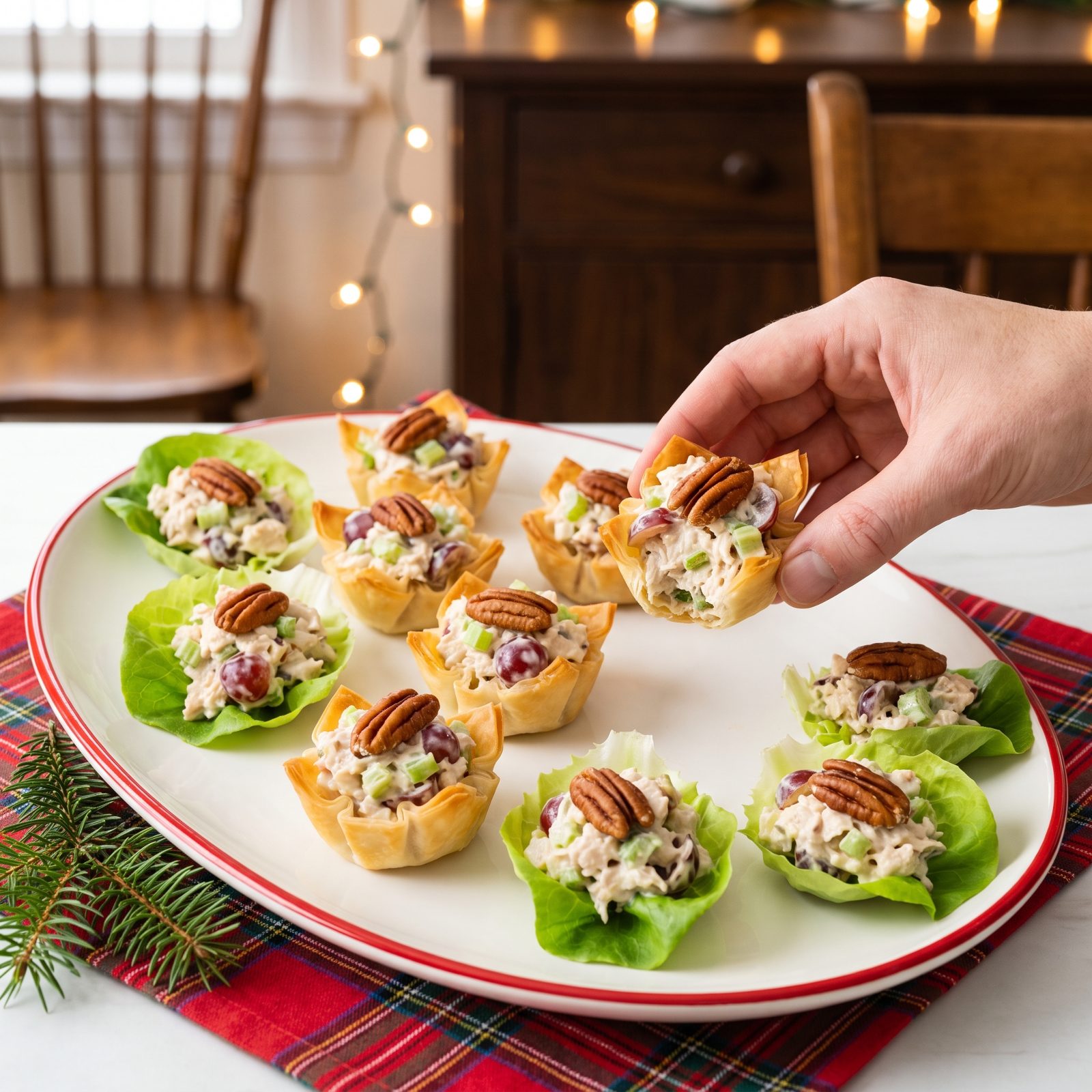 Mini Chicken Salad Cups That Go Before You Sit Down