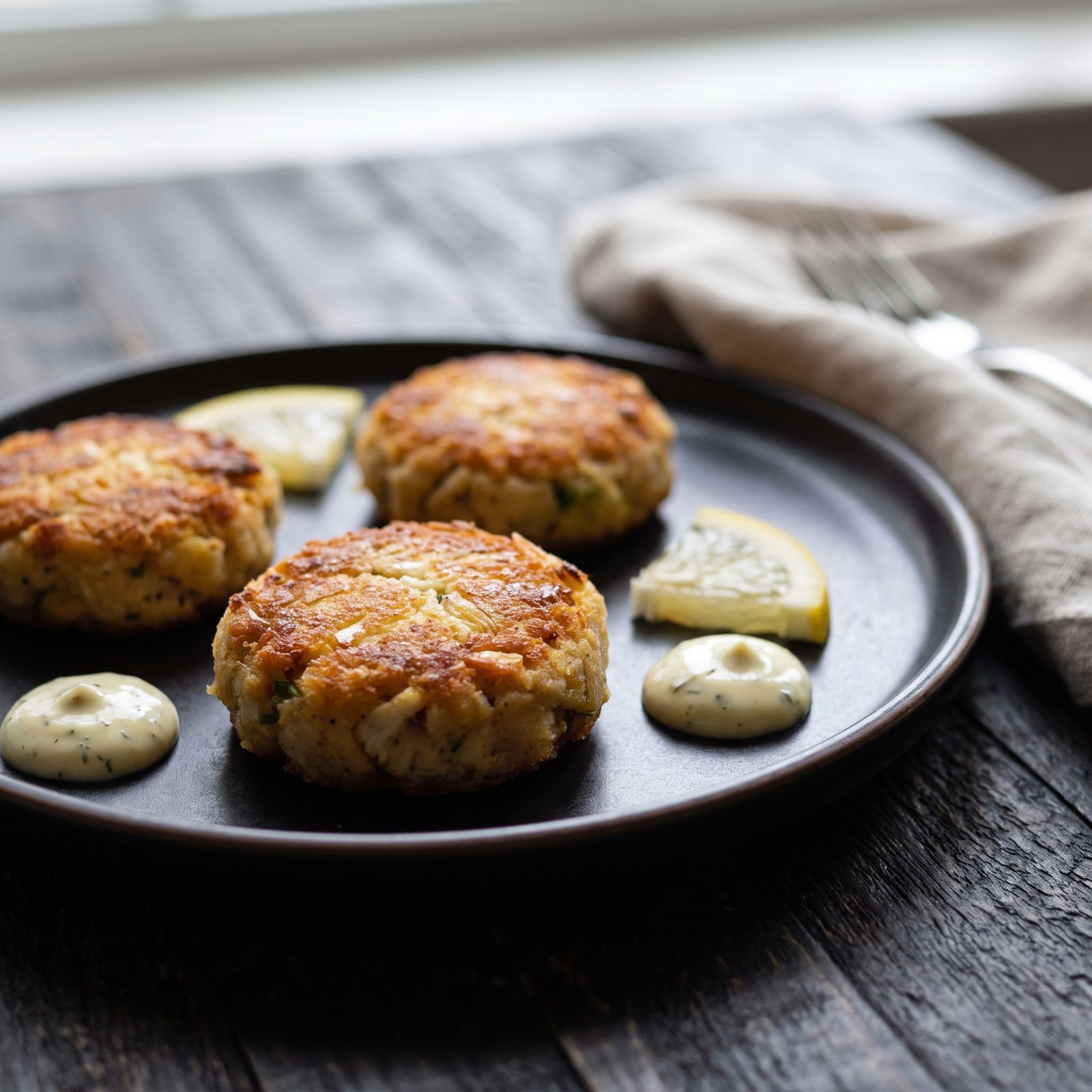 Mini Crab Cakes With Lemon-Dill Aioli
