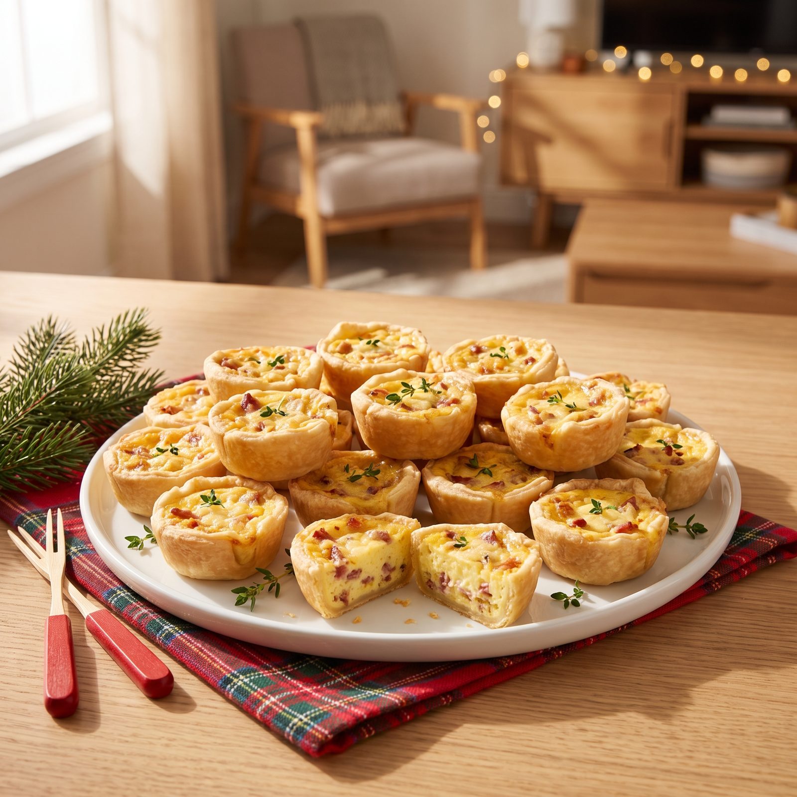 Mini Quiches Lorraine, Two Bites and Gone