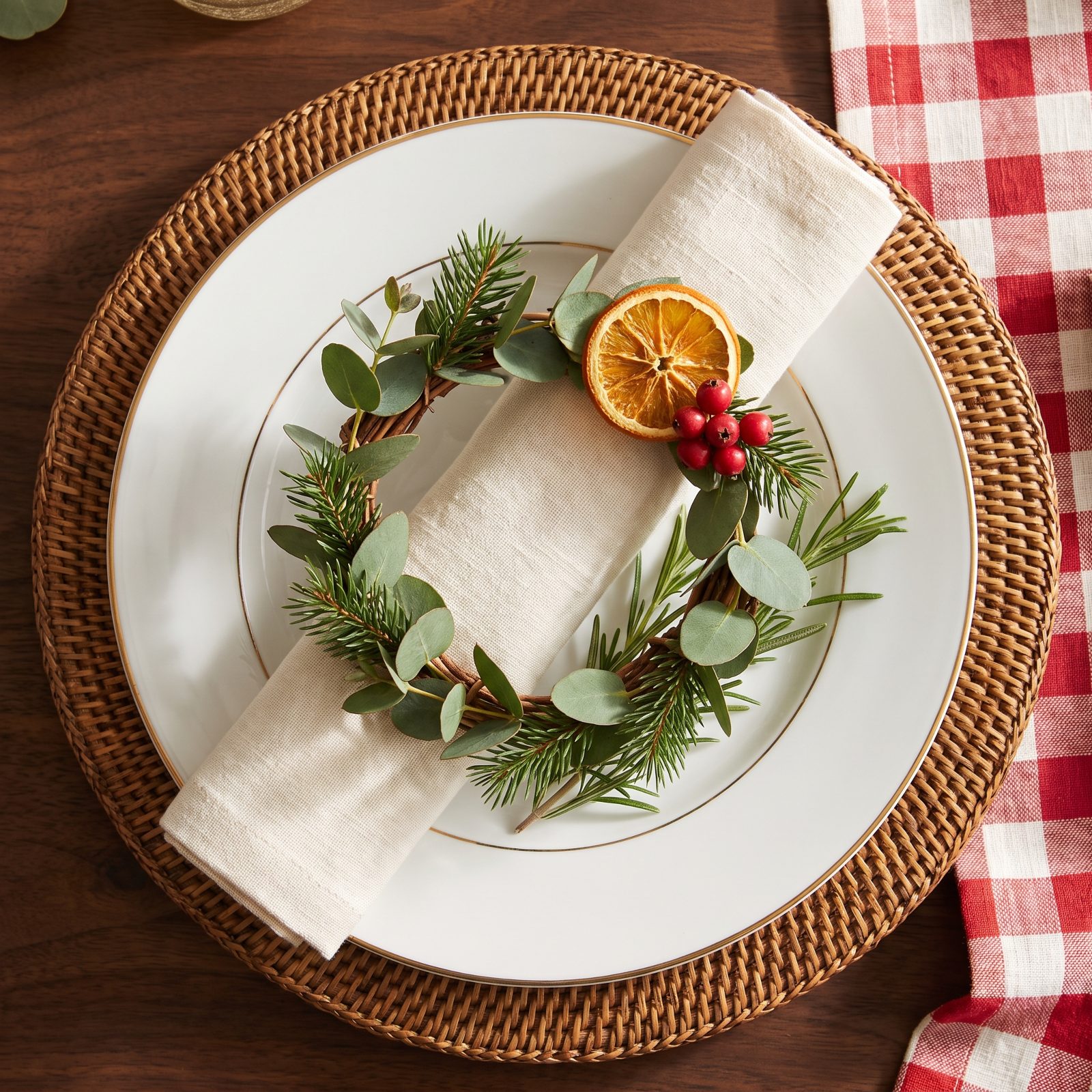 Mini Wreath Napkin Rings