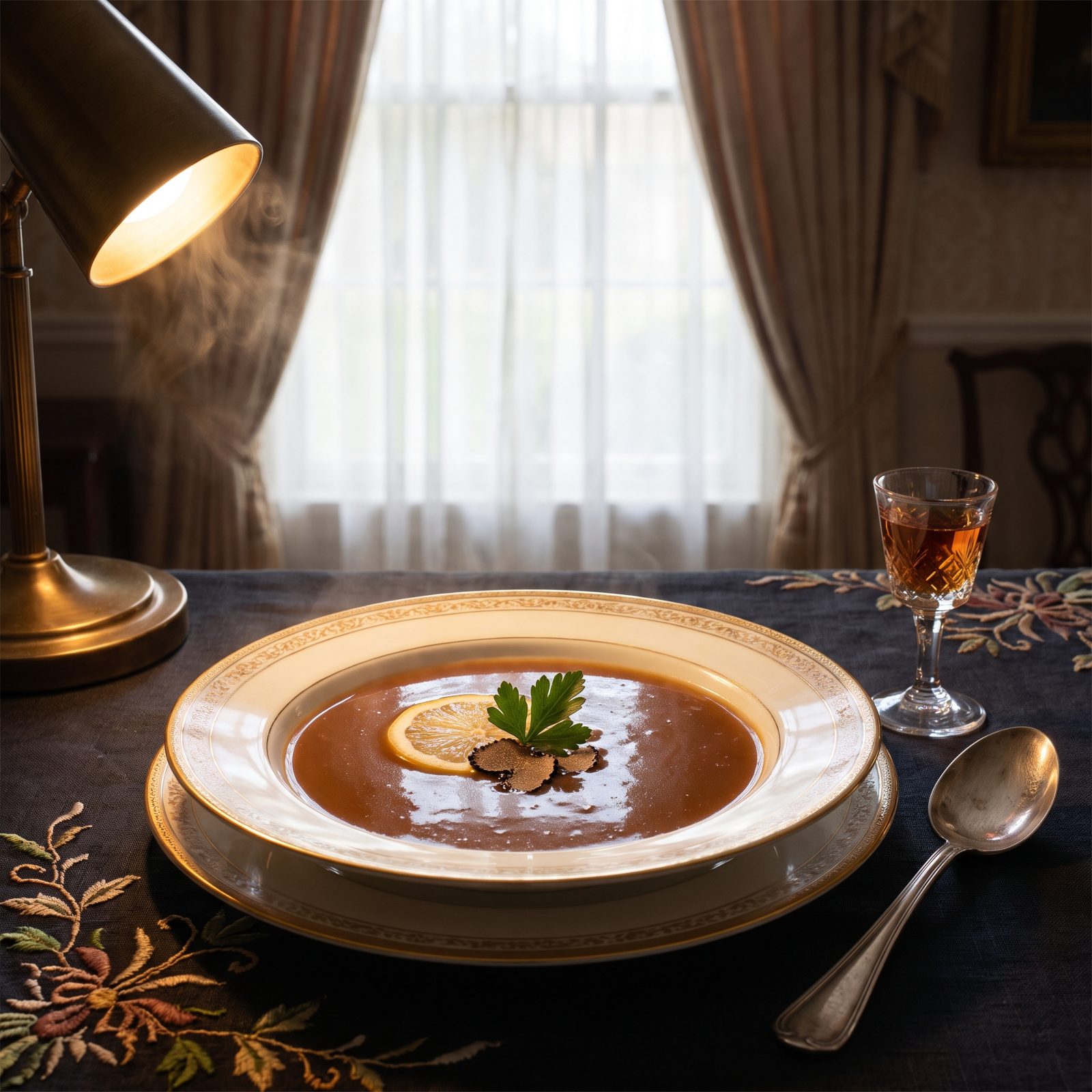 Mock Turtle Soup as the Opening Course