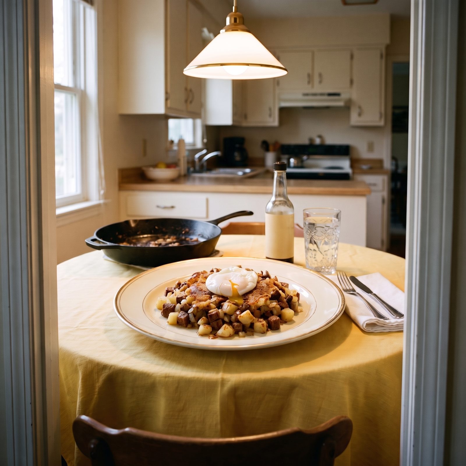 Monday: Leftover Roast Beef Hash from Sunday's Dinner