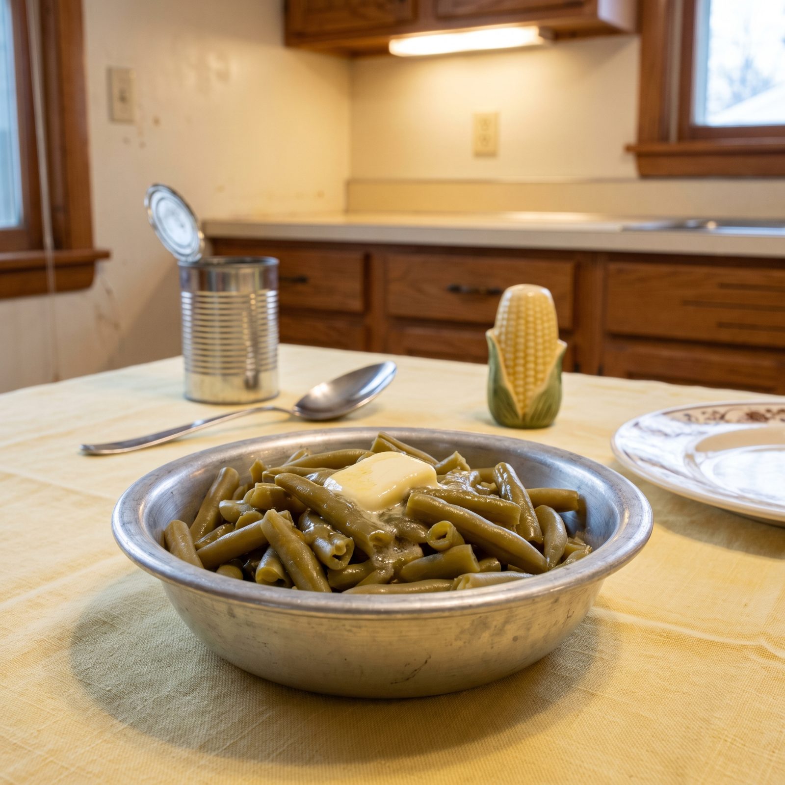 Monday's Canned Green Beans Warmed in Butter
