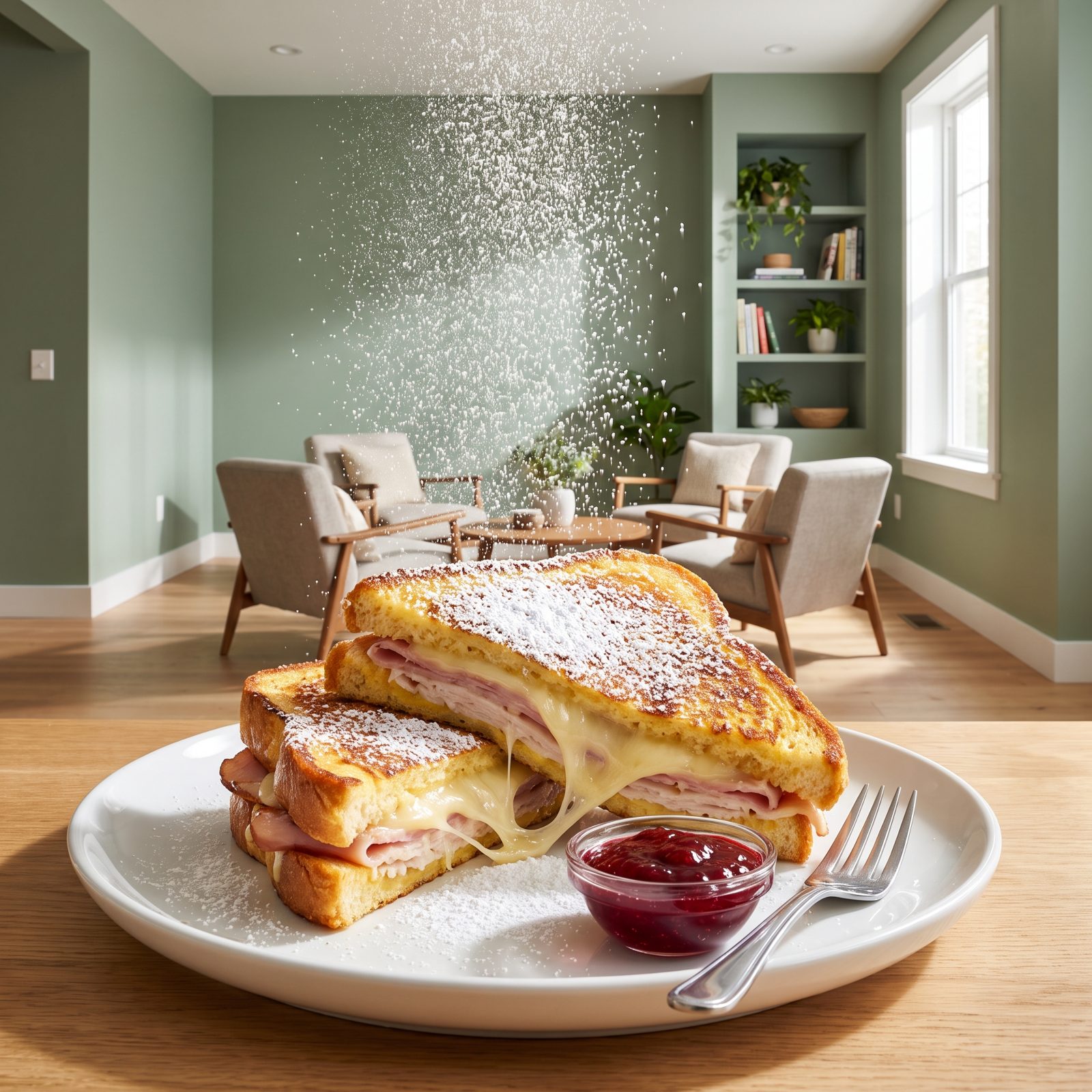 Monte Cristo Dusted With Powdered Sugar