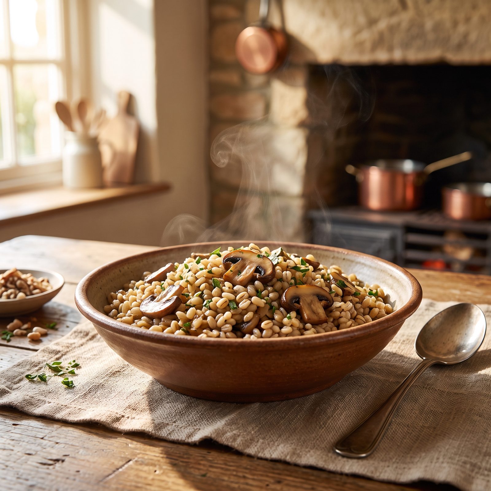 Mushroom Barley Pilaf