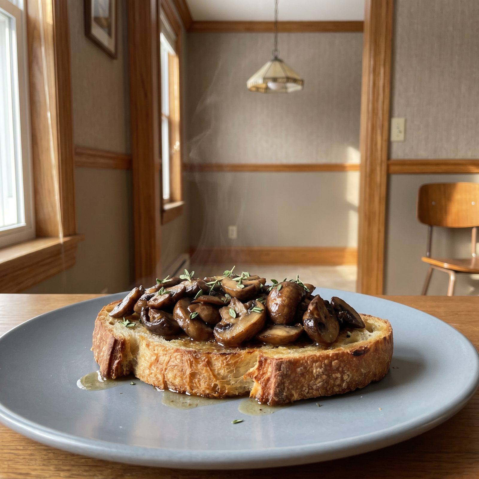 Mushrooms on Toast With Thyme