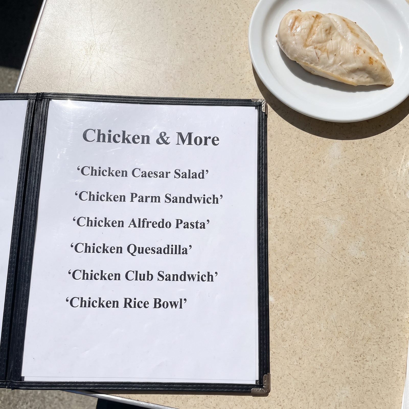 One Grilled Chicken Breast Wearing a Dozen Different Costumes